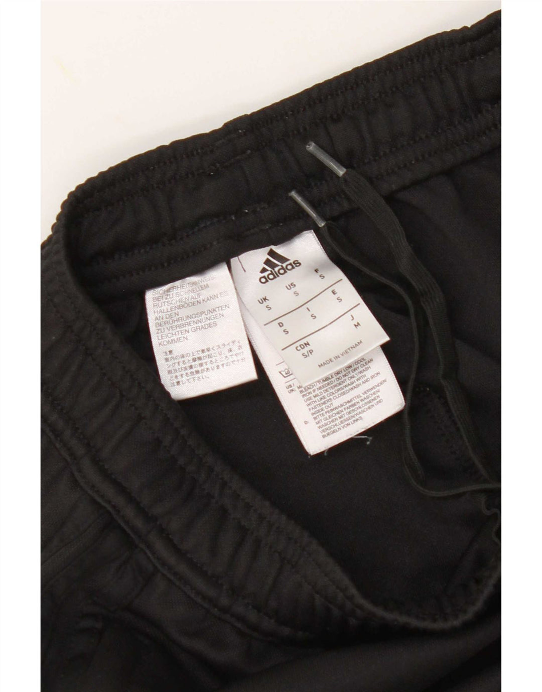 Adidas Pantalones De Chándal Gráficos Para Hombre Pequeños Poliéster Negro