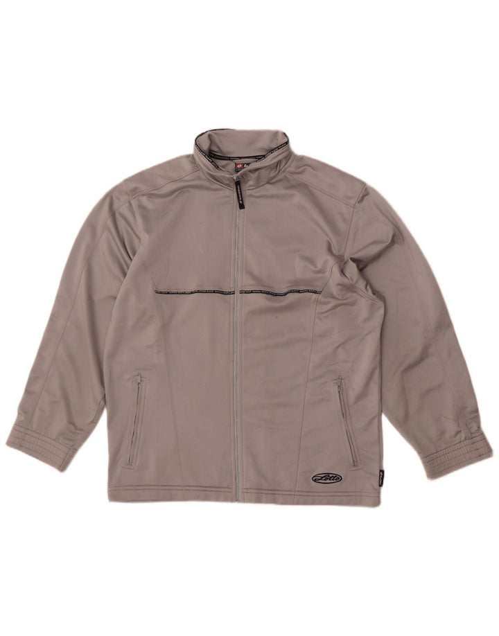 Lotto Chaqueta de chándal para mujer UK 40 Poliéster gris medio