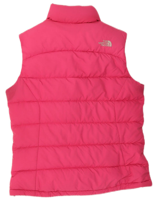 The North Face Chaleco acolchado para mujer UK 10 Pequeño poliéster rosa