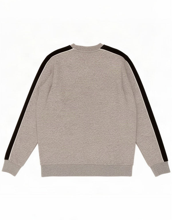 Jack & Jones Hombre Sudadera con gráfico Jumper Large Gris Colorblock Algodón