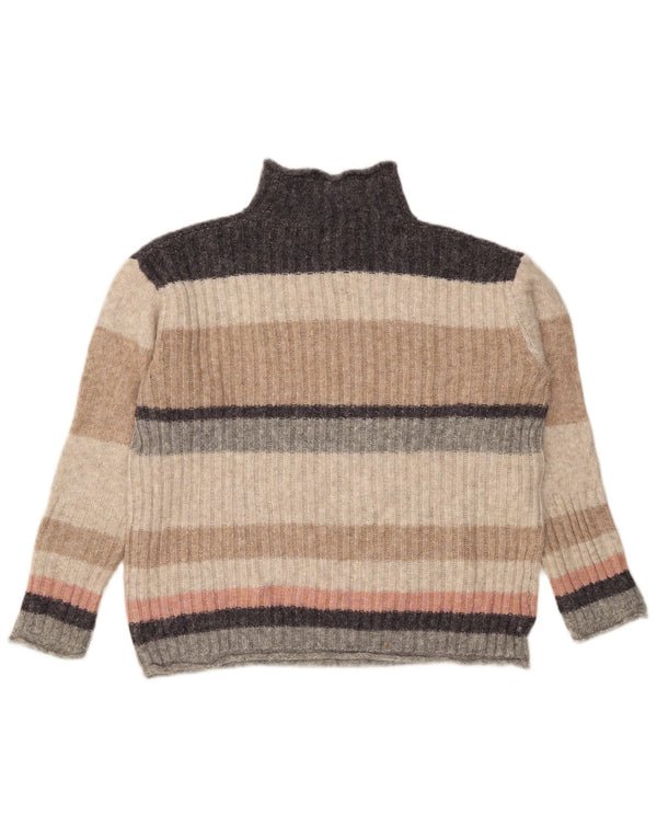 Marks & Spencer Jersey con cuello alto para mujer, talla 40, talla M, multicolor