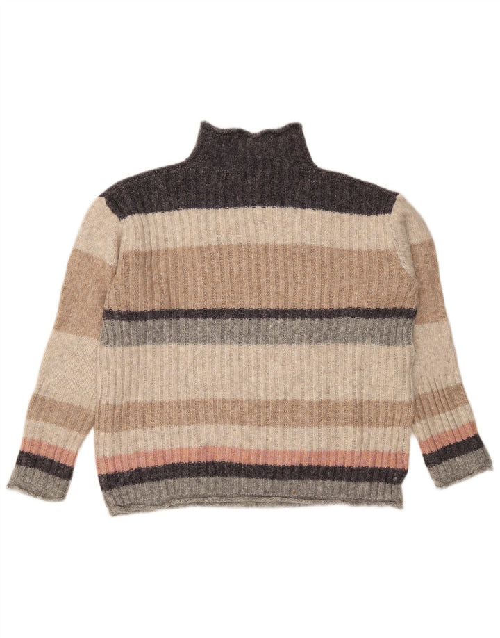 Marks & Spencer Jersey con cuello alto para mujer, talla 40, talla M, multicolor