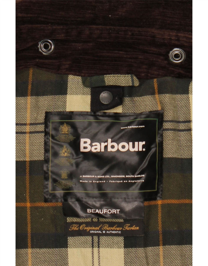 Barbour Chaqueta de algodón encerado Beaufort para hombre UK 44 2XL Caqui