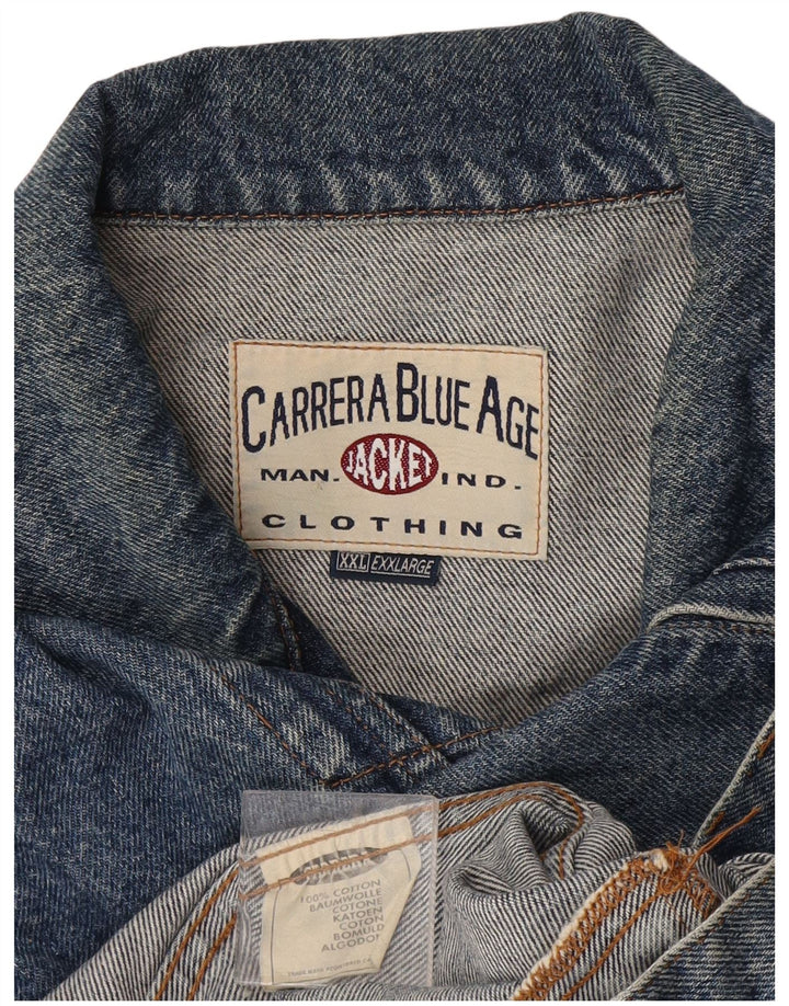 CARRERA Chaleco vaquero para hombre UK 44 2XL Algodón azul