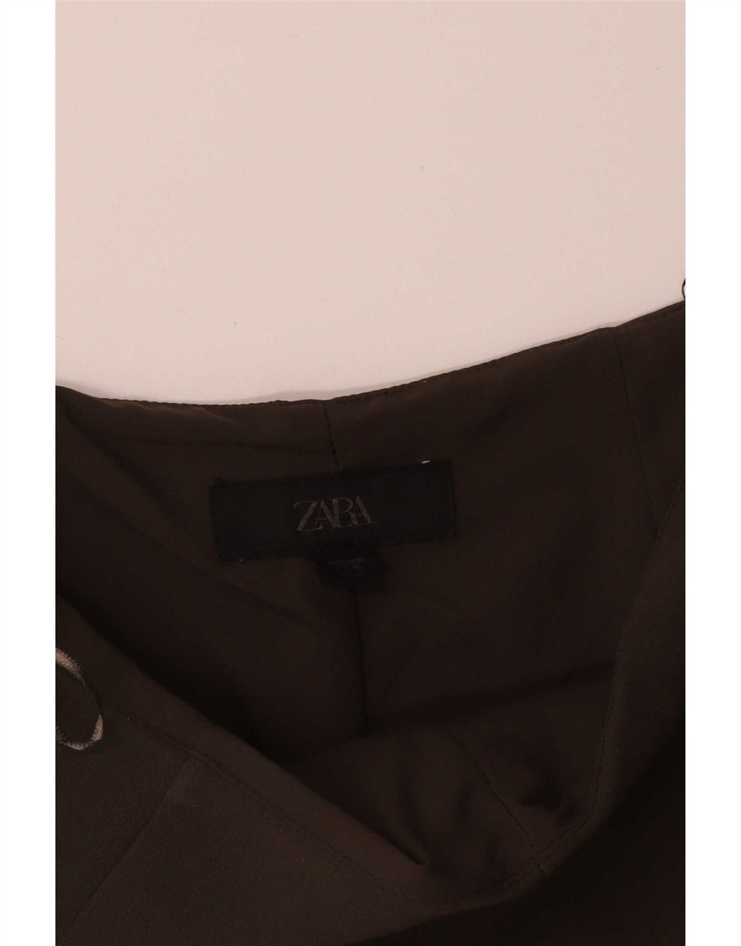 Zara Mujer Pantalones Cortos Casuales De Cintura Alta Mediano W28 Marrón