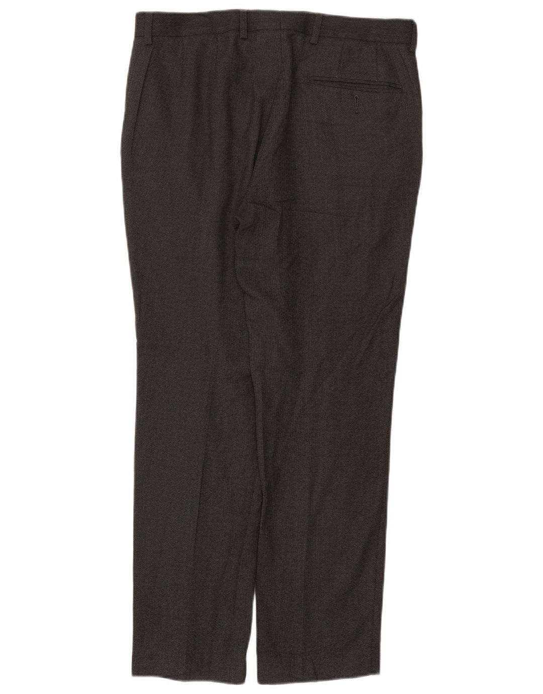 Marks & Spencer Pantalón de traje ajustado para hombre W32 L29 Poliéster gris