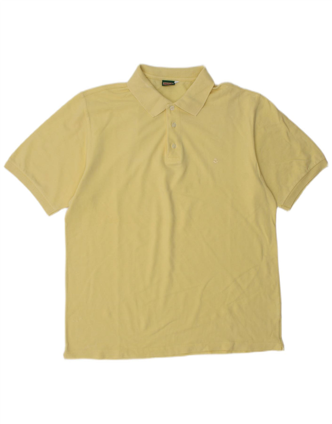 Polo Invicta Hombre Grande Algodón Amarillo