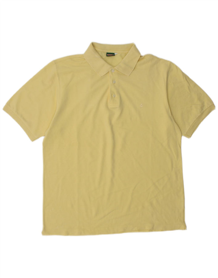 Polo Invicta Hombre Grande Algodón Amarillo