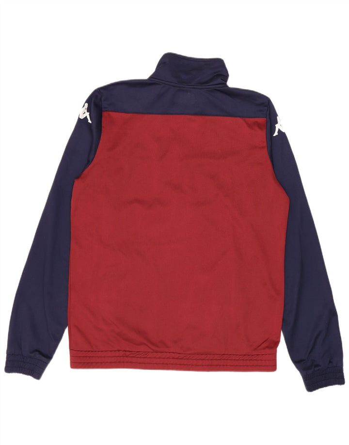 Kappa Hombre Chándal Top Chaqueta Small Azul Marino Colorblock
