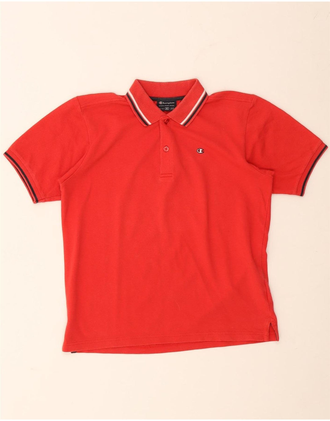 CHAMPION Polo para niño 9-10 años Mediano Rojo Algodón