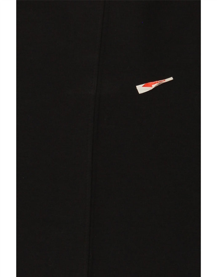 Nike Mujer Crop Sudadera Jumper UK 10 Pequeño Algodón Negro