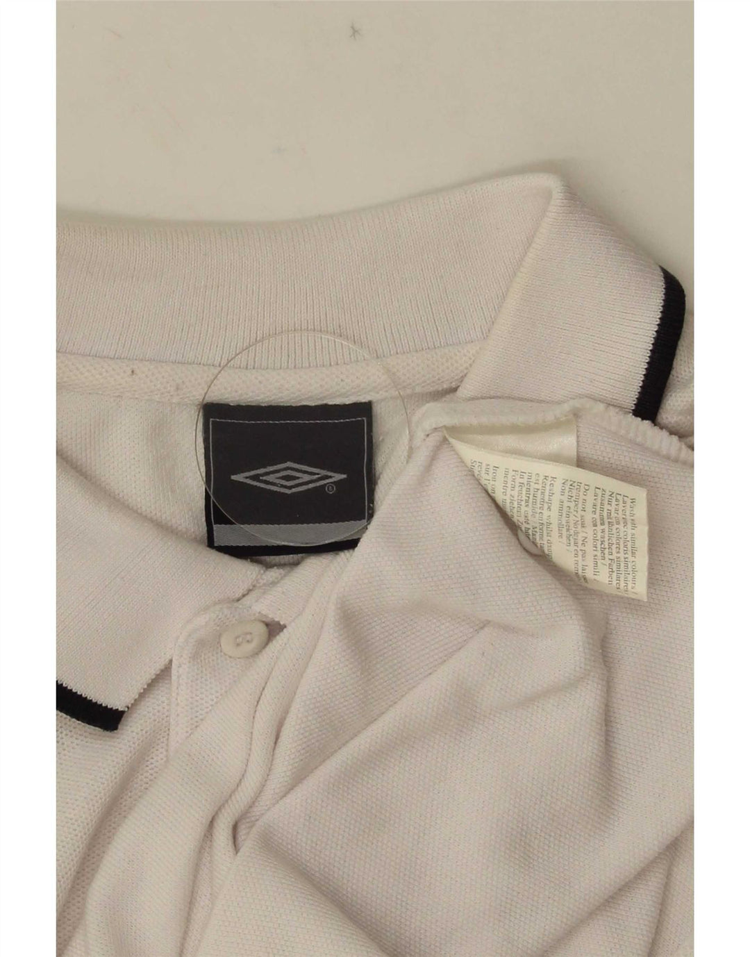 Polo Umbro Hombre Mediano Blanco Poliéster