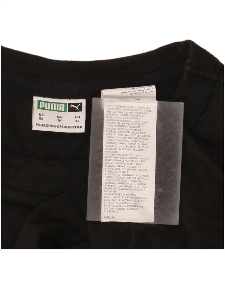 PUMA Camiseta gráfica para hombre Top XS Algodón negro