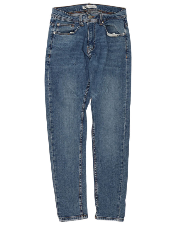 Zara Mens Slim Jeans EU 40 Medium W31 L30 Algodón Azul