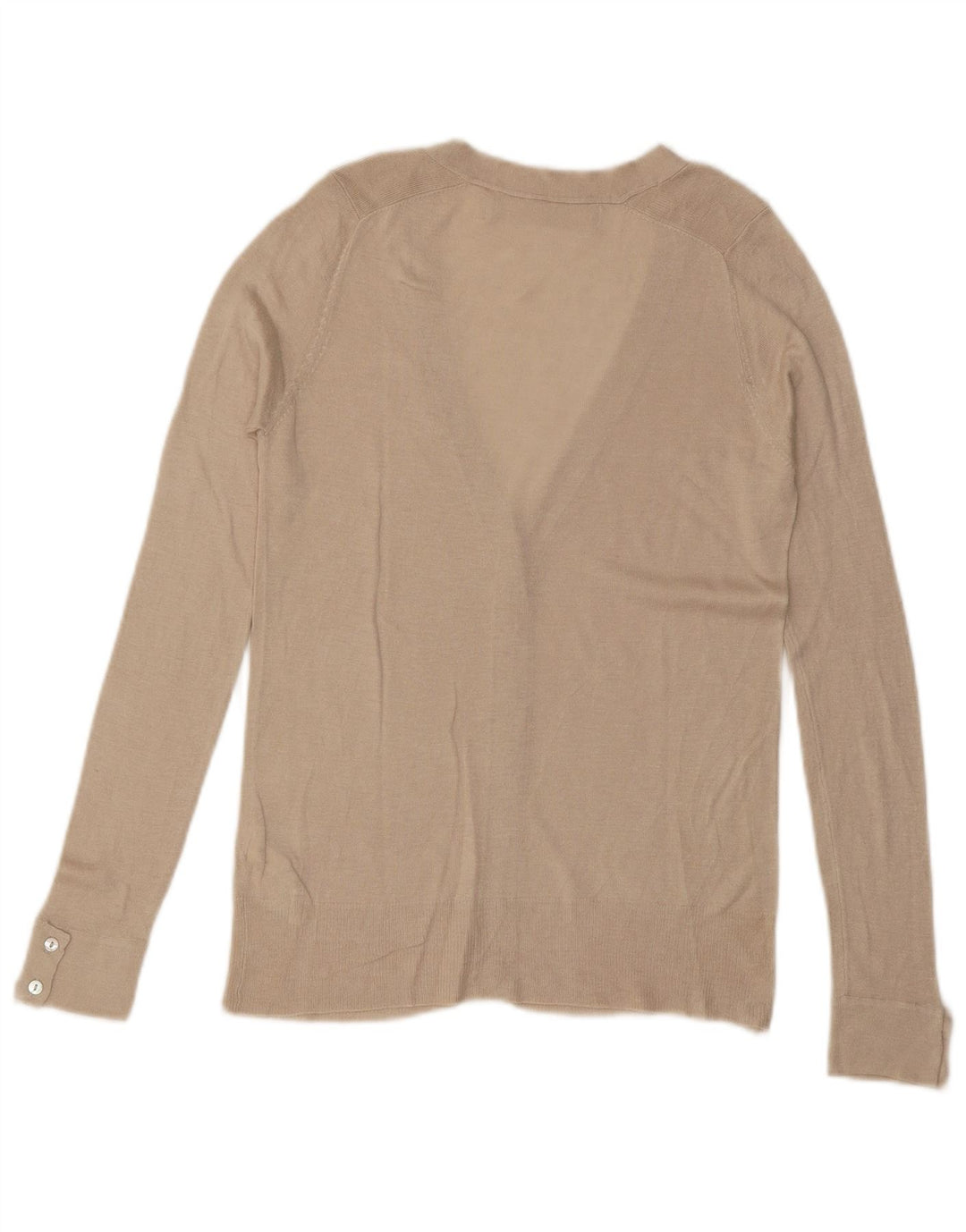 ZARA Suéter Cárdigan Mujer UK 10 Small Off White Viscosa