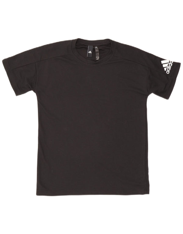 ADIDAS Mens T-Shirt Top Small Black Polyester