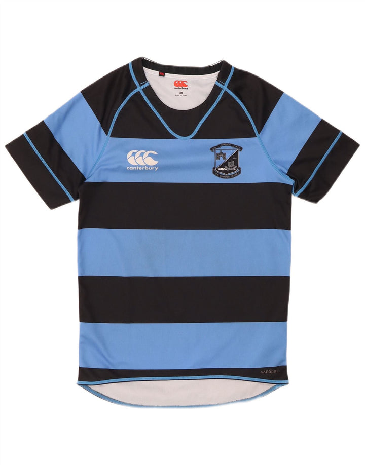 CANTERBURY Camiseta Hombre Top XS Poliéster Rayas Azules