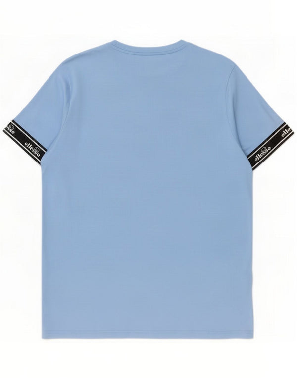 Ellesse Mens Graphic T-Shirt Top XL Blue Colourblock Polyester