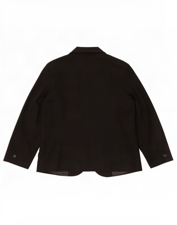 Zara Mujer Chaqueta Blazer De 1 Botón EU 54 XL Negro Poliéster