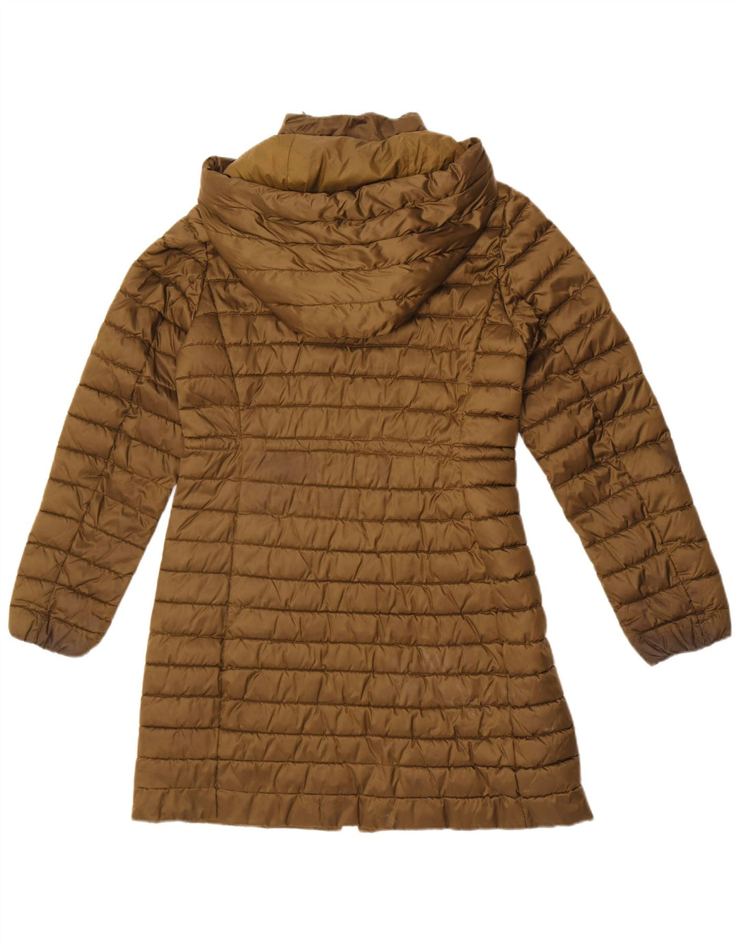 Tommy Hilfiger Abrigo acolchado con capucha para mujer UK 44 Poliamida caqui mediana