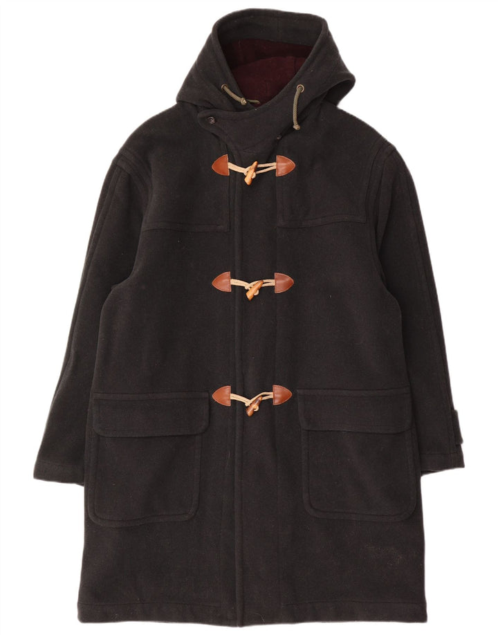P&P People Trenca con capucha para hombre UK 38 Lana verde medio