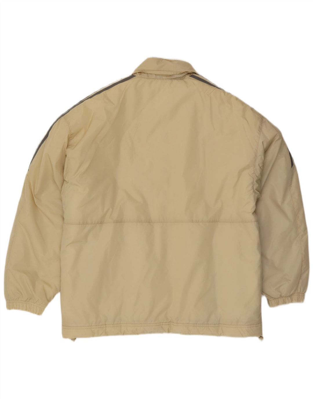 Adidas Chaqueta acolchada holgada para hombre UK 40/42 Poliéster beige medio