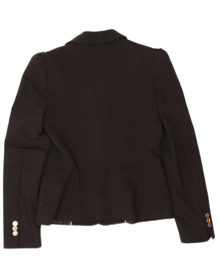 Zara Chaqueta Blazer De 1 Botón para Mujer UK 42 Medium Black