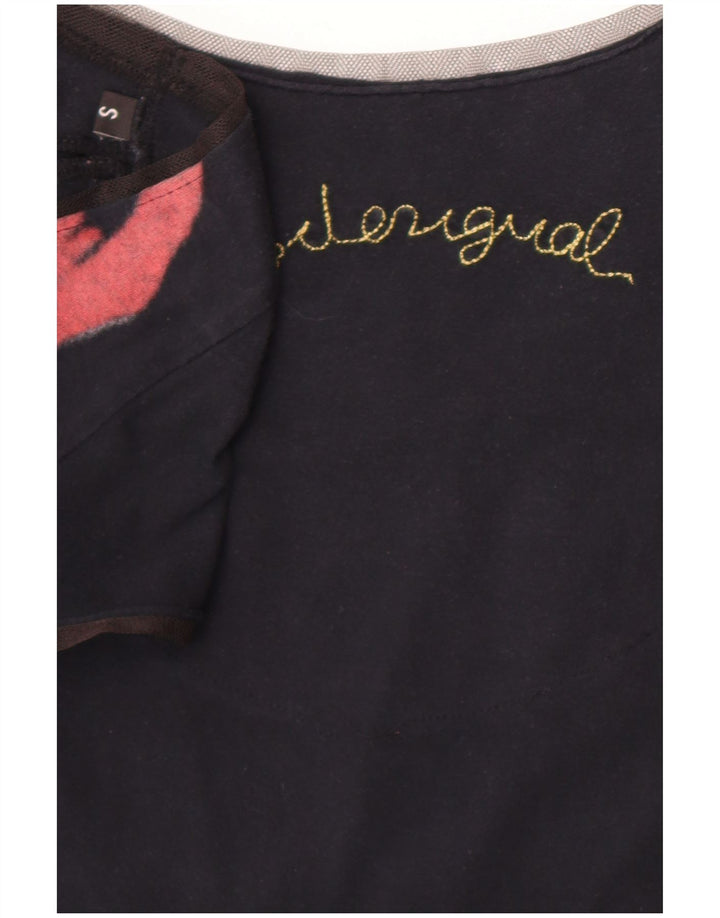 Desigual Vestido tubo gráfico para mujer UK 10 Small Black