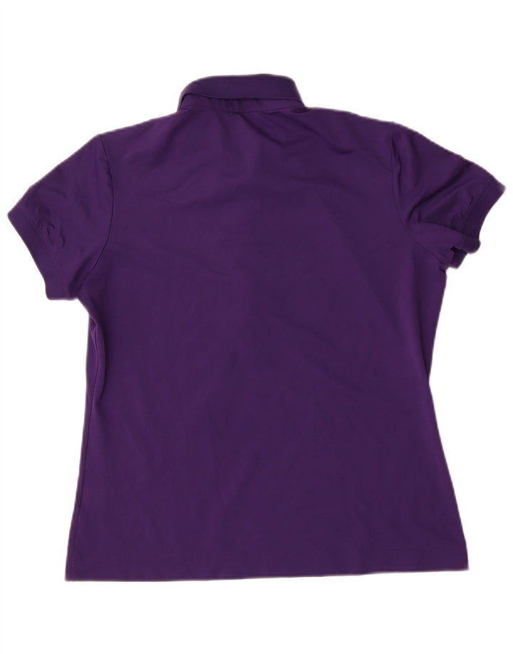 Nike Polo Dri Fit para mujer UK 12/14 Poliéster morado mediano