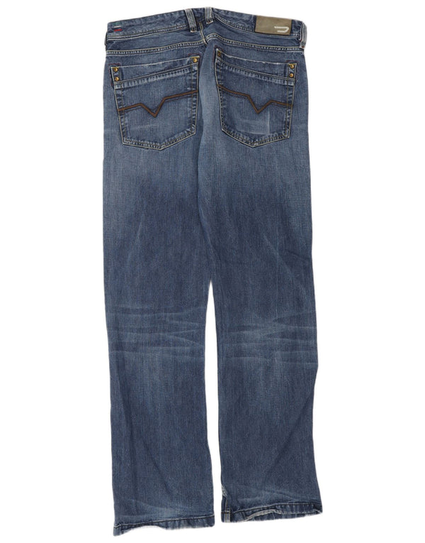Diesel Hombre Lemmen Bootcut Jeans W33 L32 Algodón Azul