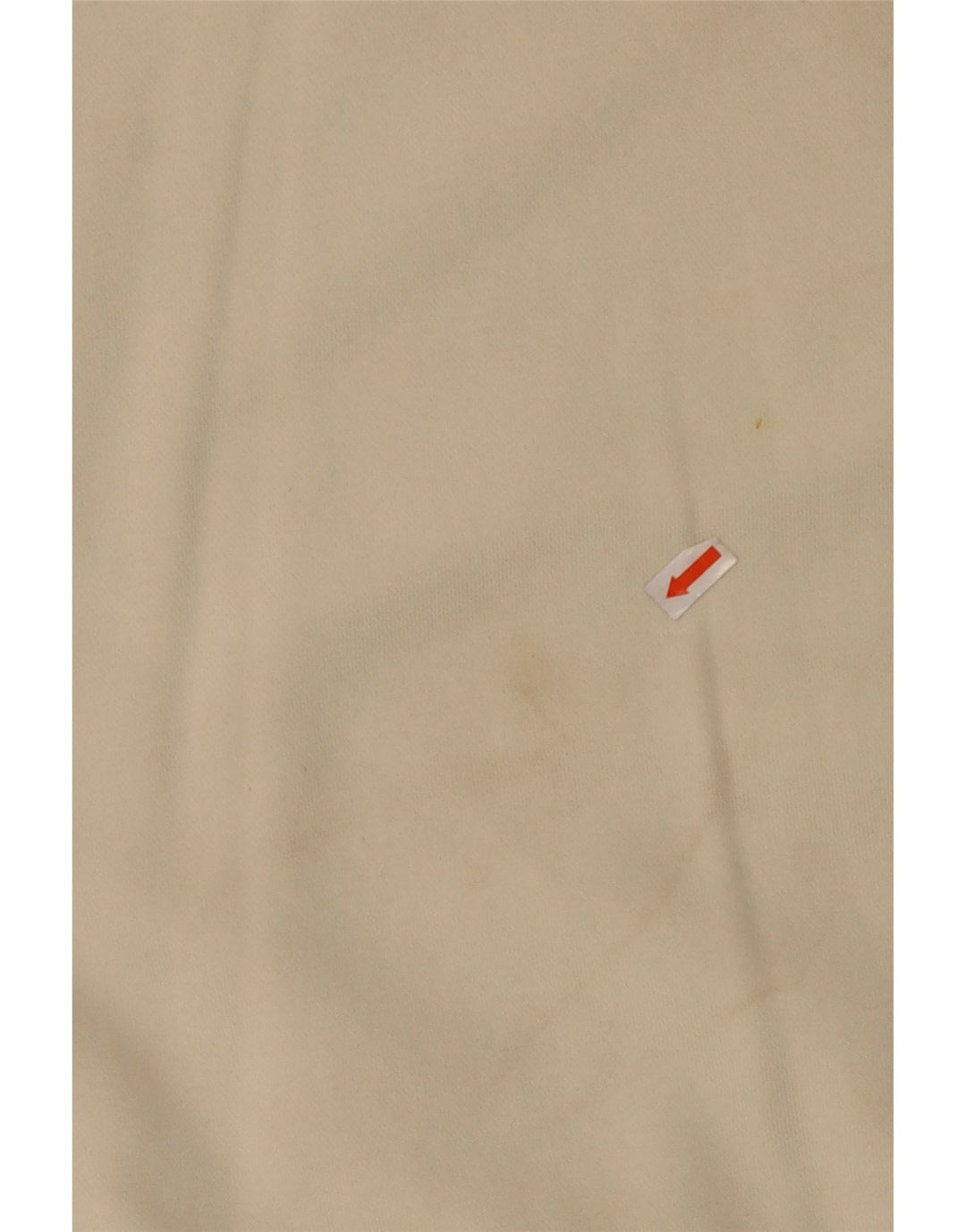 NIKE Mujer Crop Oversize Sudadera Jumper UK 10 Small Off White Cotton