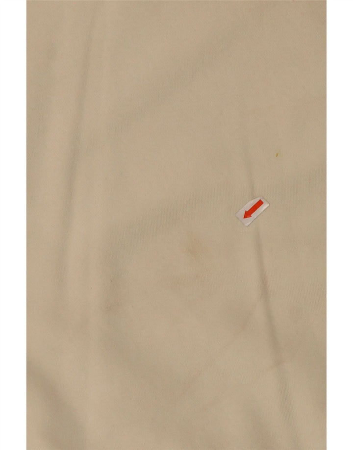 NIKE Mujer Crop Oversize Sudadera Jumper UK 10 Small Off White Cotton