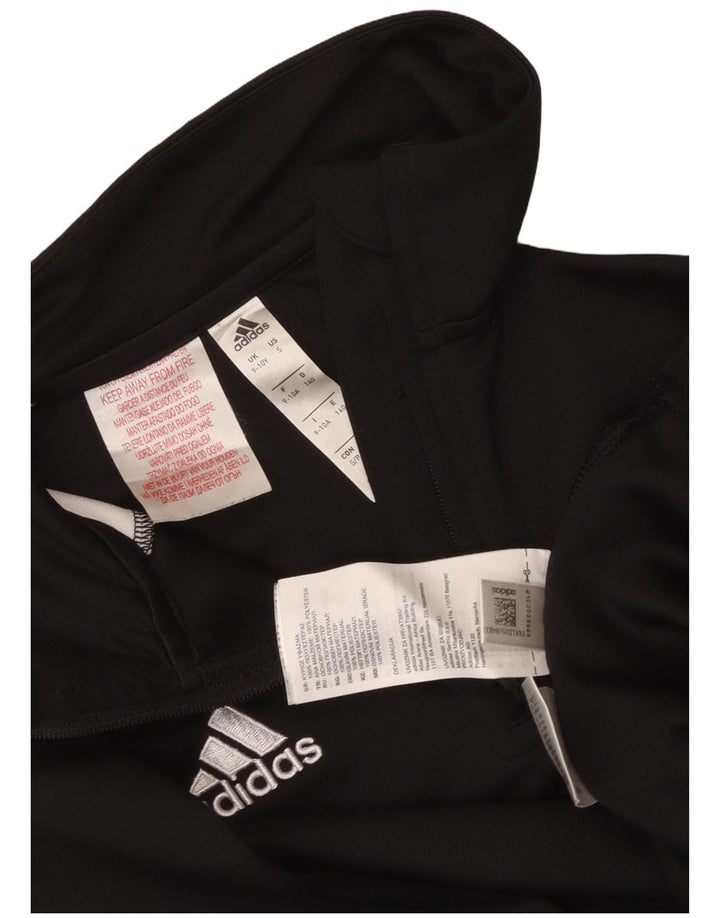 Adidas Chicos Climalite Jersey Chándal Top 9-10 Años Negro Colorblock