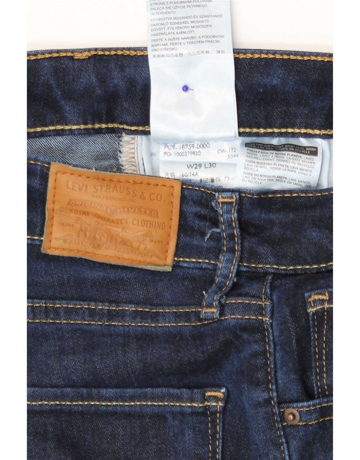 Vaqueros Levi's 725 De Tiro Alto Para Mujer W29 L30 Lyocell Azul Marino