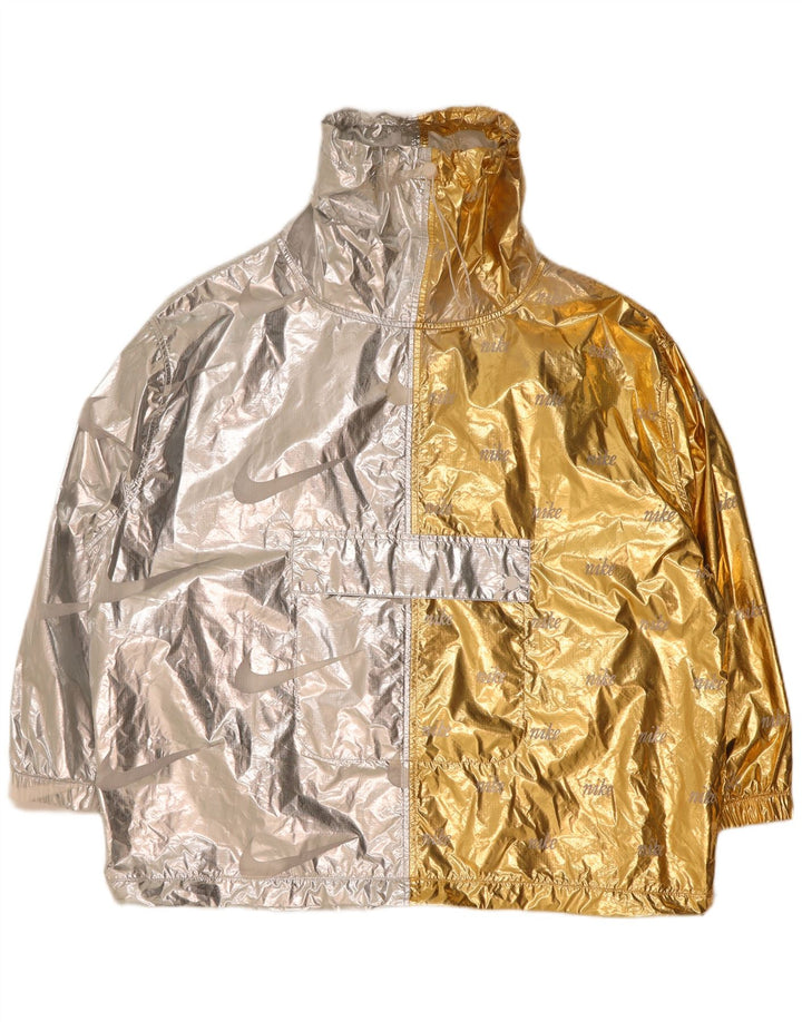 Nike Chaqueta anorak extragrande con gráfico para mujer Reino Unido 46 Grande Color plateado