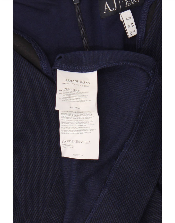 Armani Jeans Vestido tubo de manga larga para mujer EU 40 Viscosa azul marino mediano