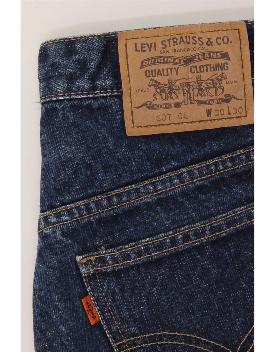 Levi's Hombre 607 Vaqueros Bootcut W30 L30 Azul Marino