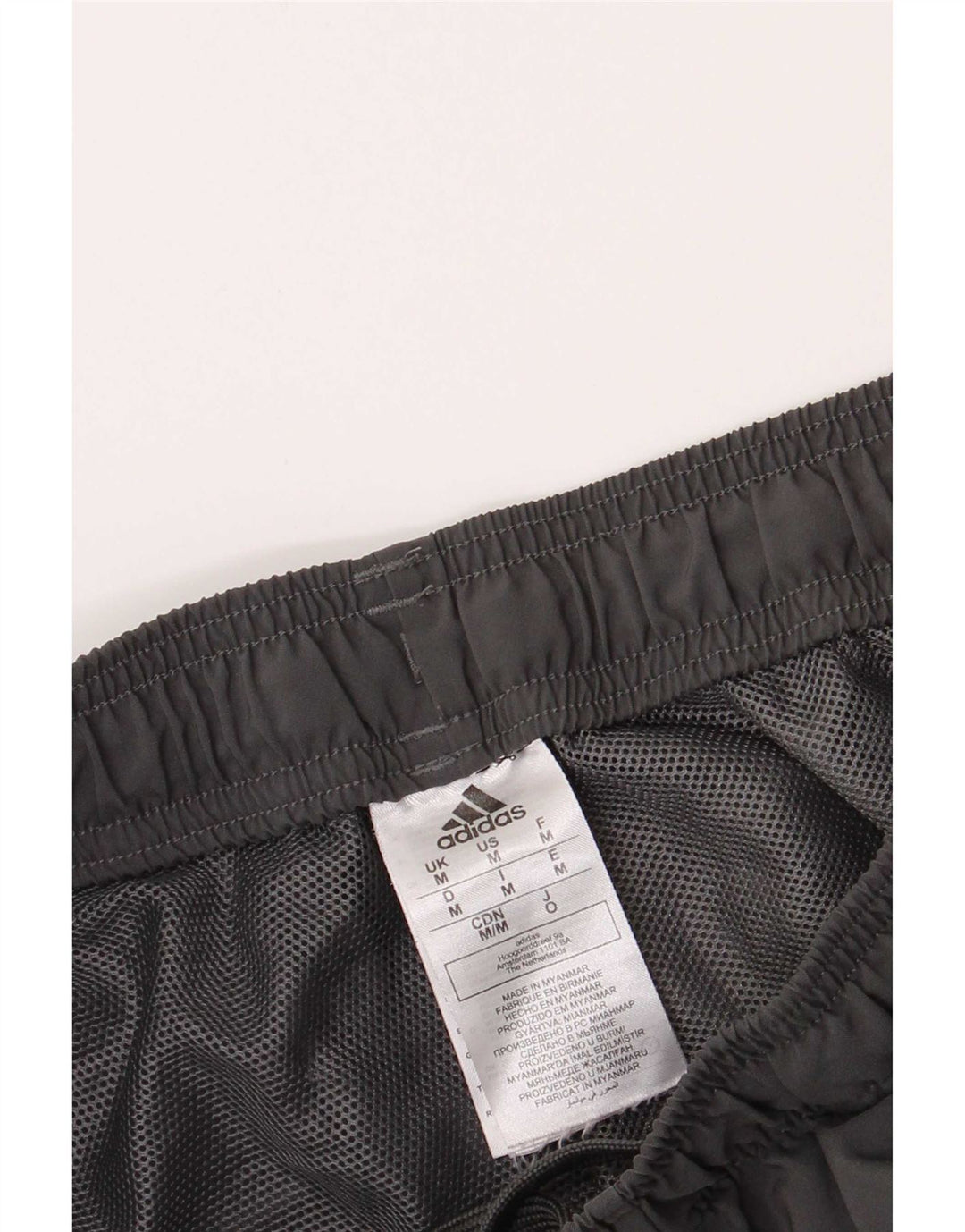 Pantalón Corto Deportivo Adidas Hombre Gris Medio Poliéster