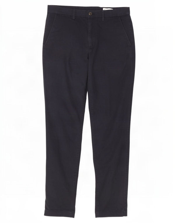 Gap Mens Slim Chino Trousers W32 L32 Navy Blue Cotton