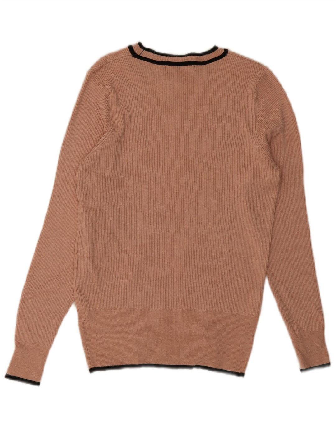 Marks & Spencer Blusa para mujer Top UK 44 Viscosa a rayas rosa grande