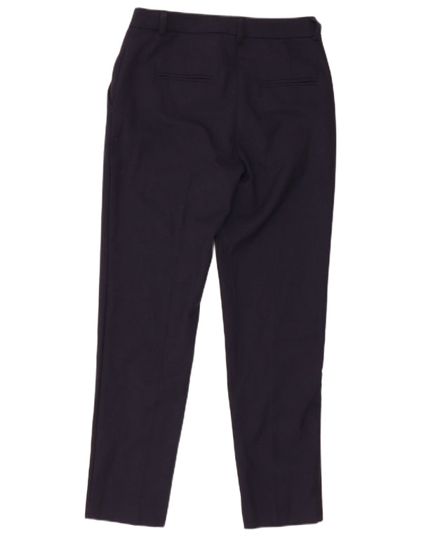 Pantalón De Traje Benetton Mujer Slim IT 38 XS W28 L26 Azul Marino Poliéster