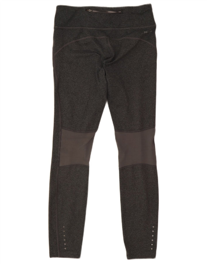 Nike Leggings cortos Dri Fit para mujer UK 8 Small Gris Poliéster