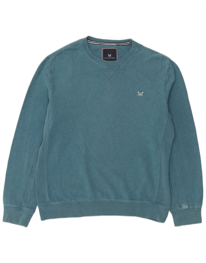 Crew Clothing Sudadera para hombre Jumper XL Azul Algodón