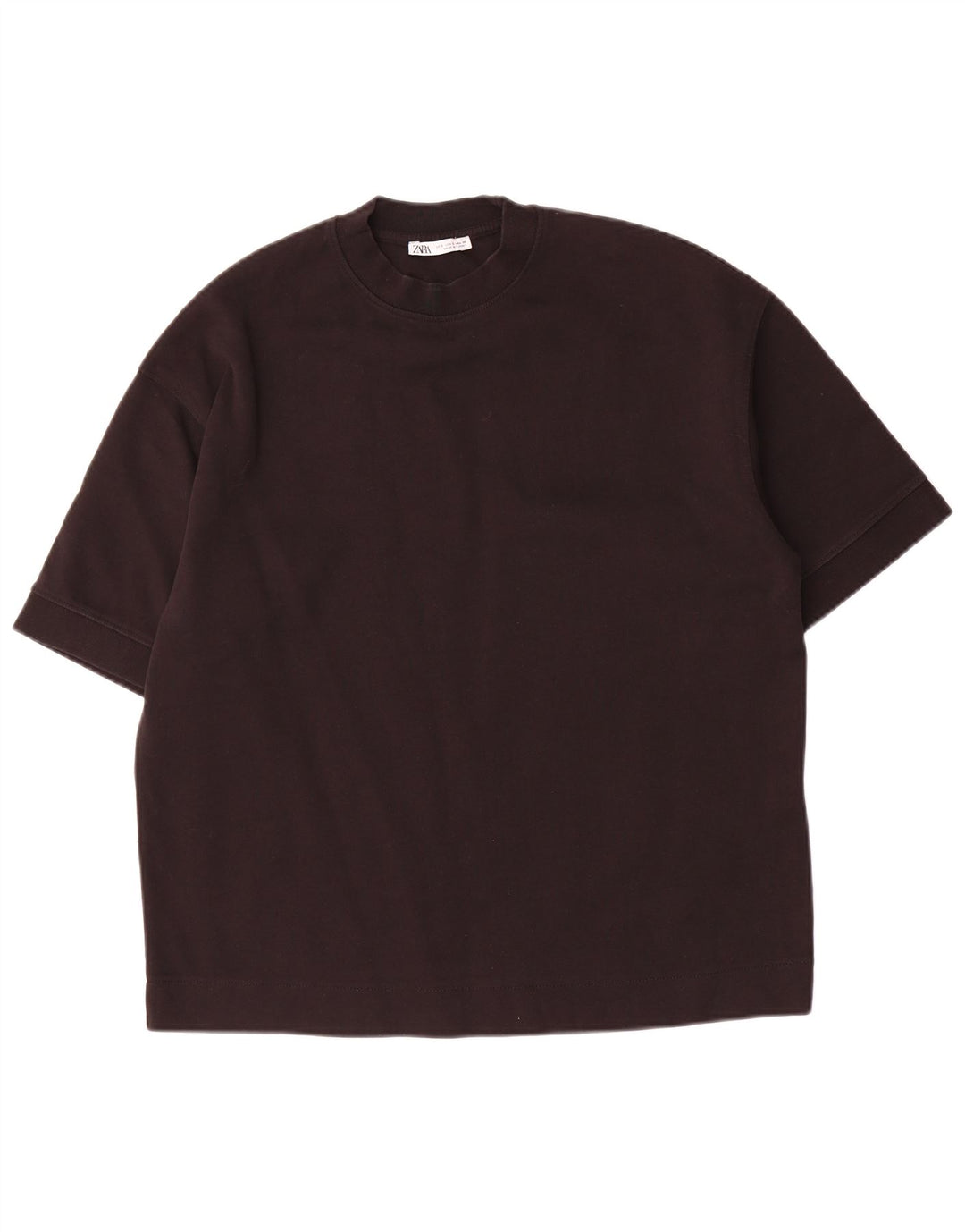 Zara Hombre Camiseta Top Small Algodón Negro