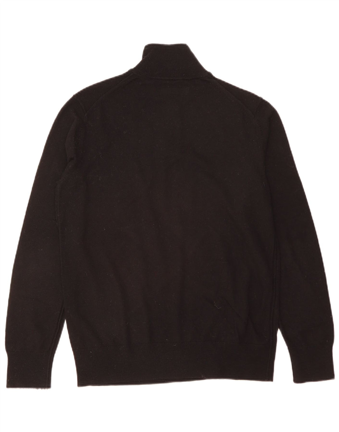 All Saints Jersey con cuello y cremallera para hombre, color negro mediano