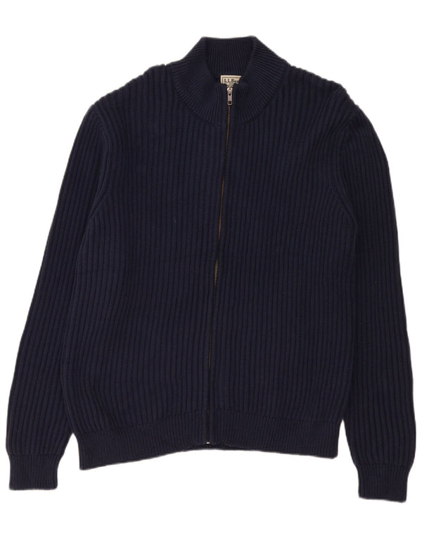 L.L.Bean - Cárdigan para hombre, talla grande, algodón azul marino
