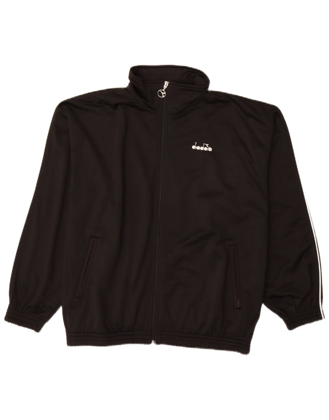 DIADORA Chaqueta de chándal para hombre UK 42 Large Poliéster negro
