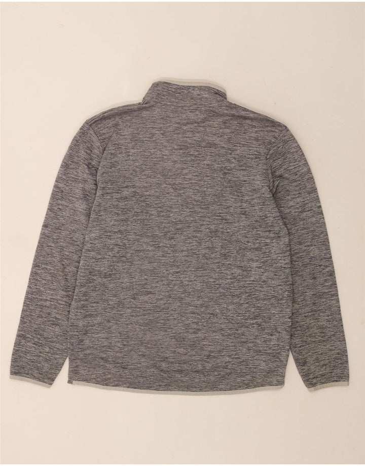 Under Armour Sudadera con cuello y cremallera para hombre Jersey tipo jersey de poliéster moteado en gris medio