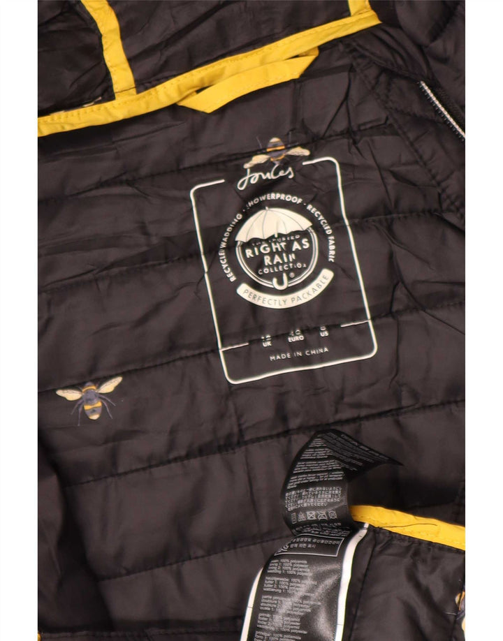 Abrigo acolchado con capucha para hombre Joules UK 44 Mediano Poliamida negra