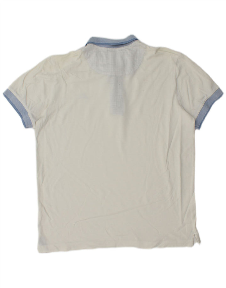 Kappa Polo De Rugby Hombre Mediano Blanco